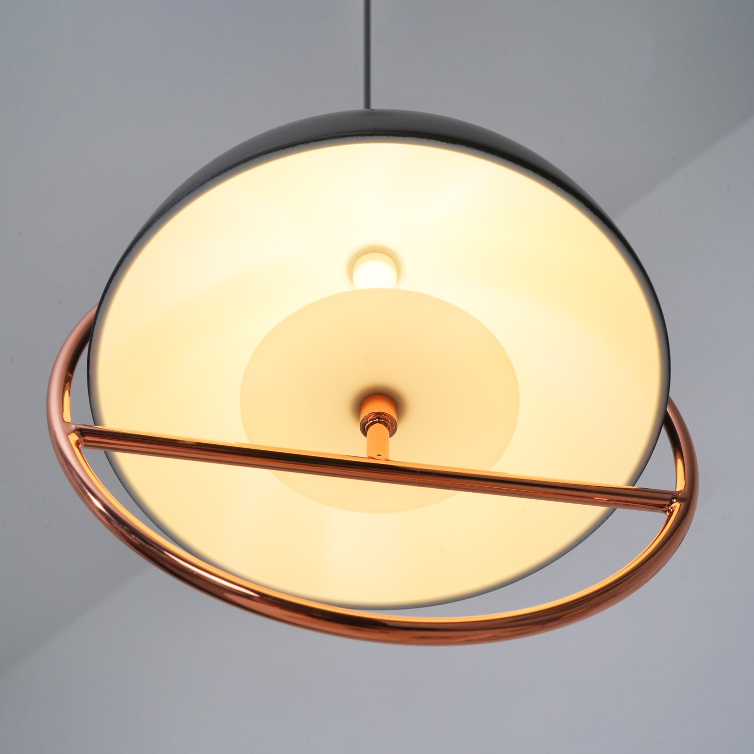 Nordic Hemispherical Ring Metal Pendant Lamp K426