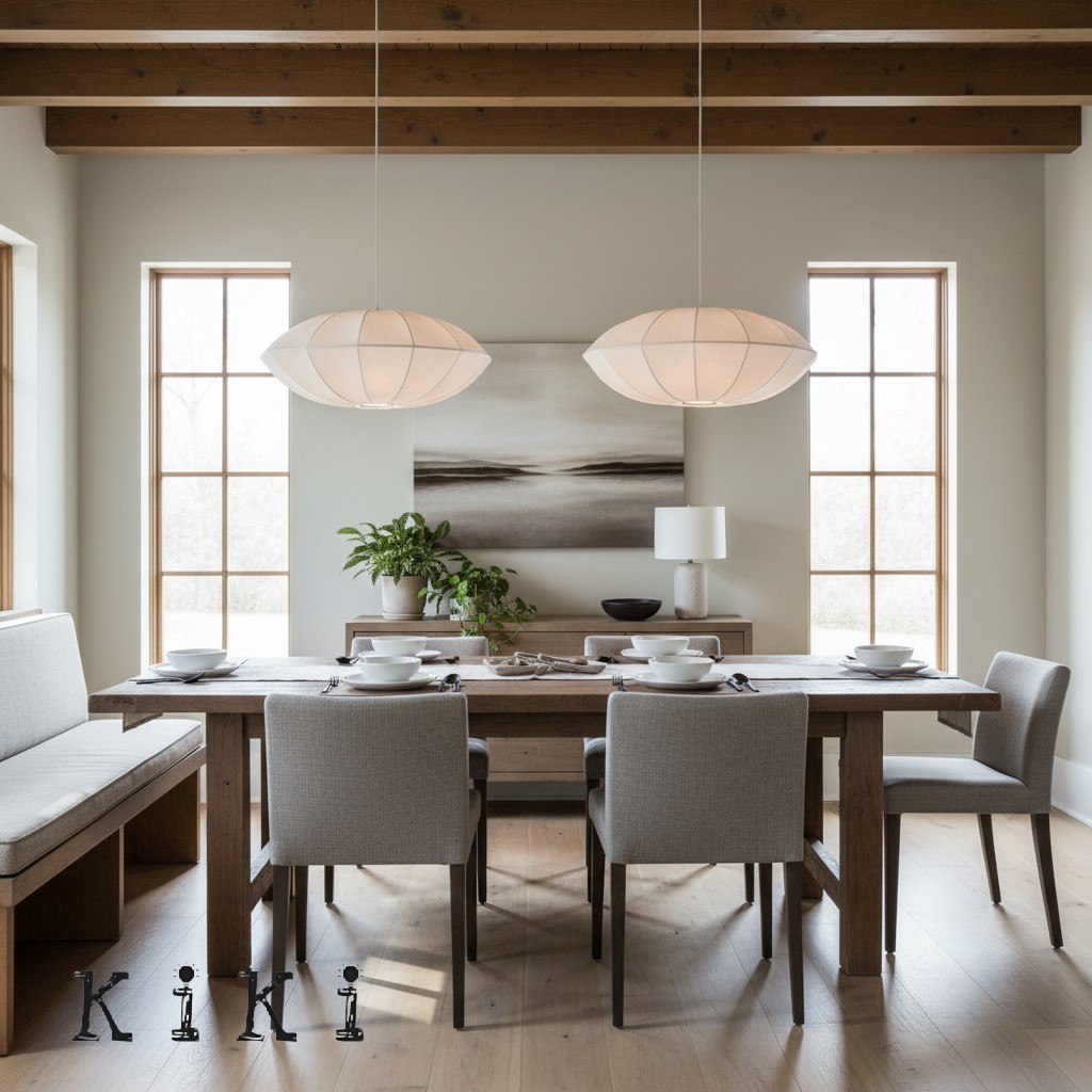 Scandinavian Textile Bubble Pendant Light – Warm Ambient Illumination K127