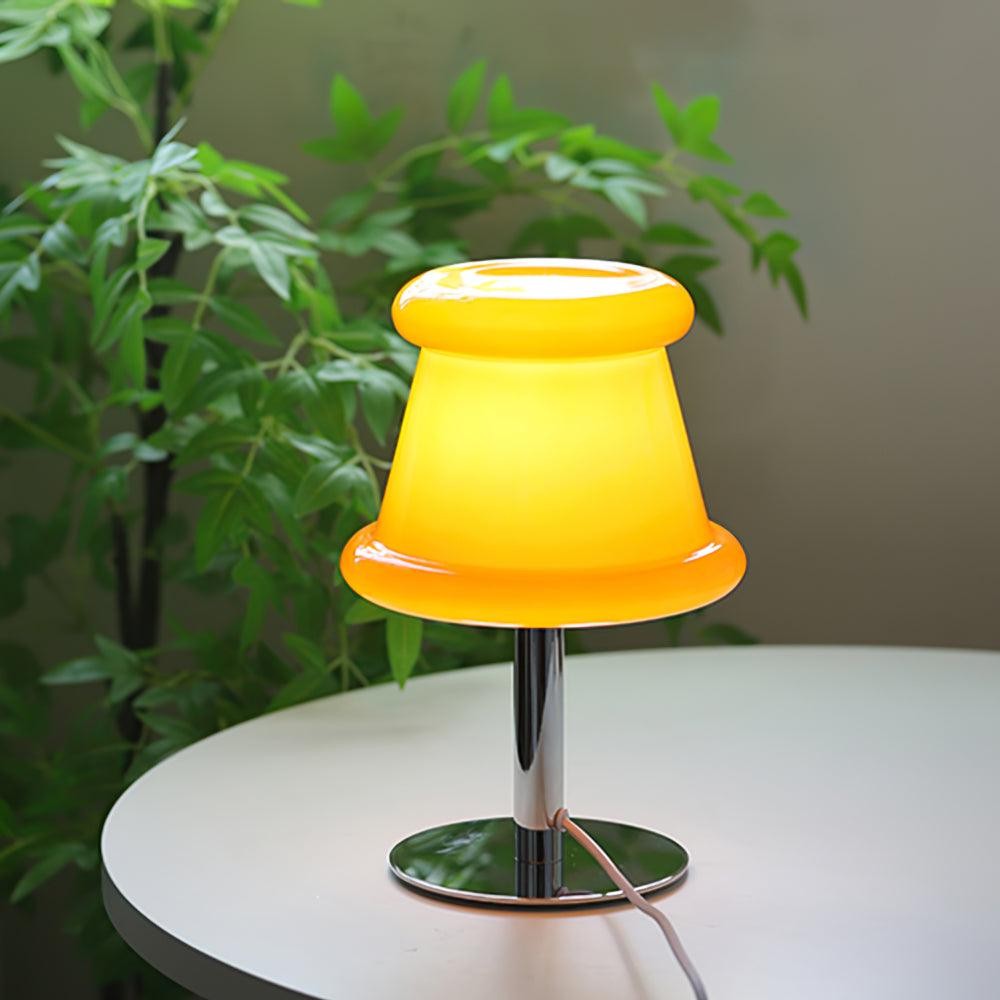 Cream Creative Irregular Cylindrical Table Lamp K500
