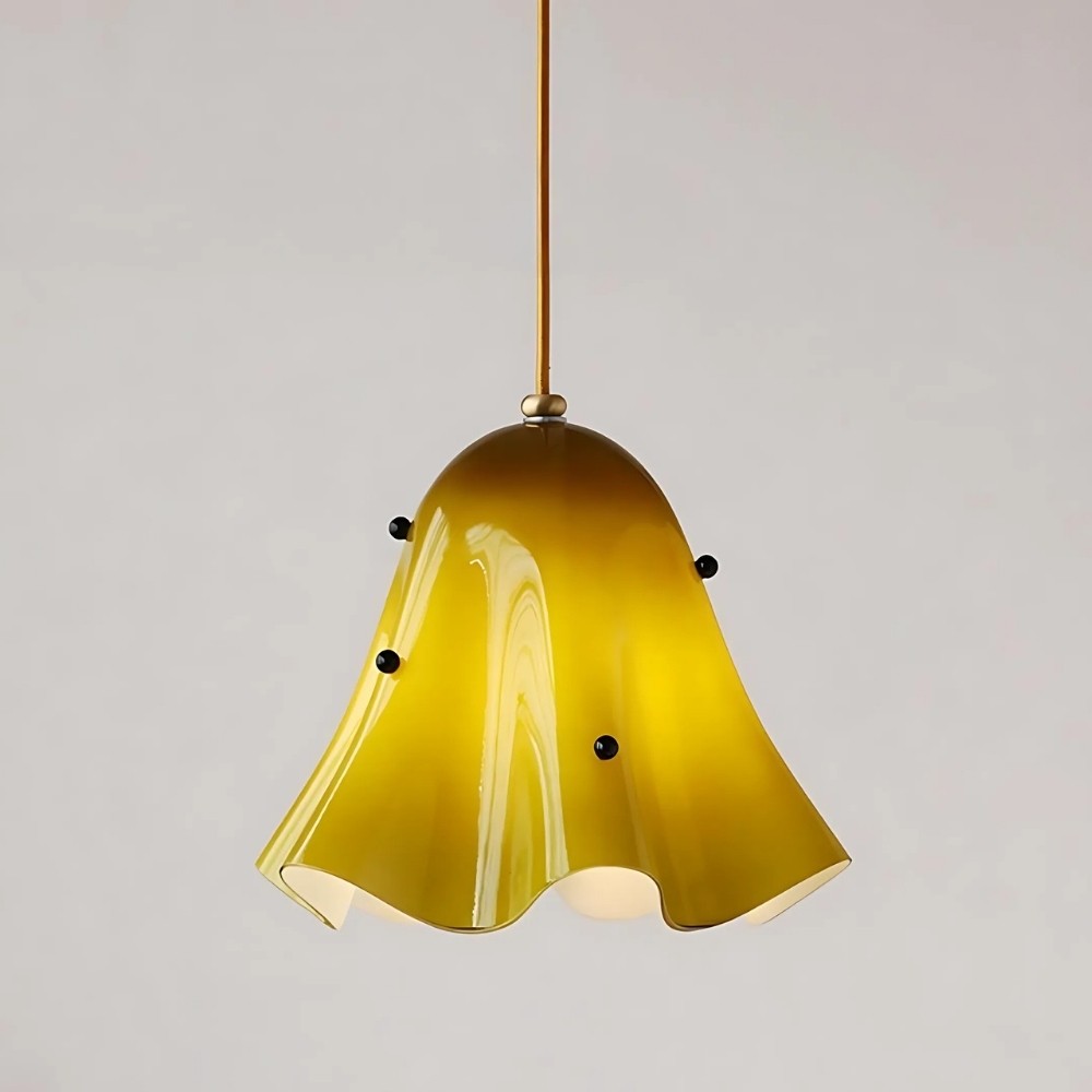 Bellina Vintage Fluted Glass Pendant Light – Mid-century Modern Fazzo  Pendant For Home Decor K897