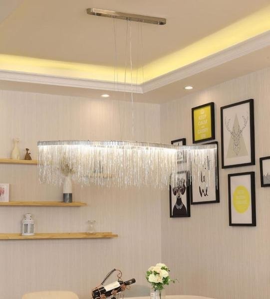Aluminum Chain Chandelier
