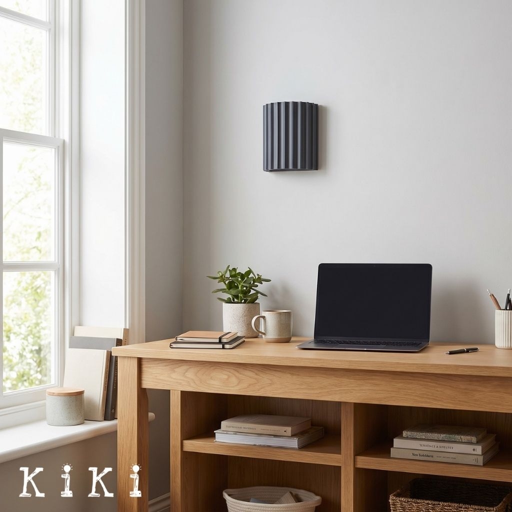Striped Semicircle Resin Wall Lamp - Contemporary Accent Lighting for Living Room K95