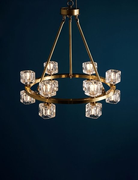 Crystal Round Chandelier/Brass Crystal Series