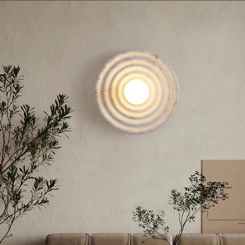 Japanese Wabi-sabi Round Indoor Wall Lamp K760