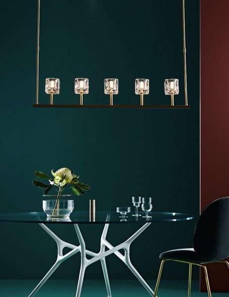 Crystal Round Chandelier/Brass Crystal Series