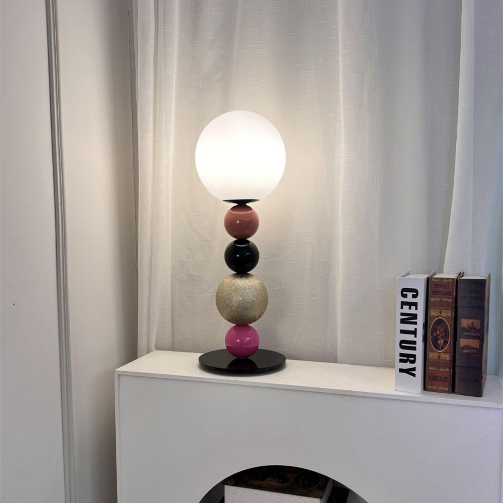 Coloful Stacked Round Ball Table Lamp K175