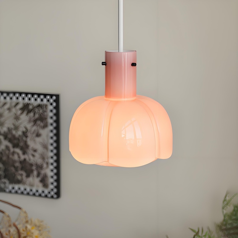 Medieval Flower Bud Glass Pendant Light K164
