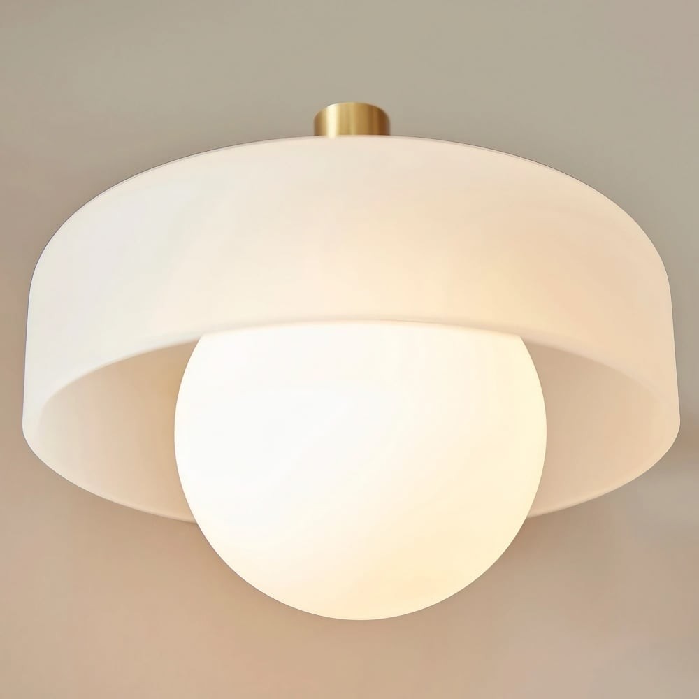 Zirvos Retro Globe Glass Wall Sconce - Elegant Brass-Inspired Shade Wall Light K1813