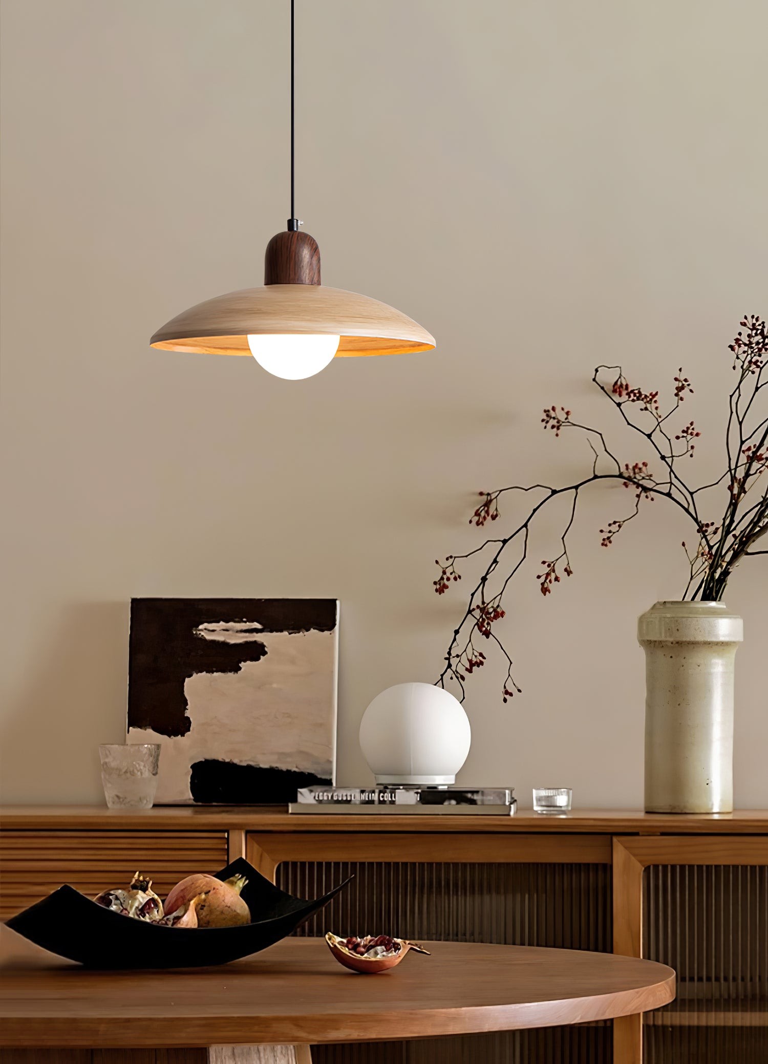 Medieval Style Simple Round Table Pendant Lamp K735