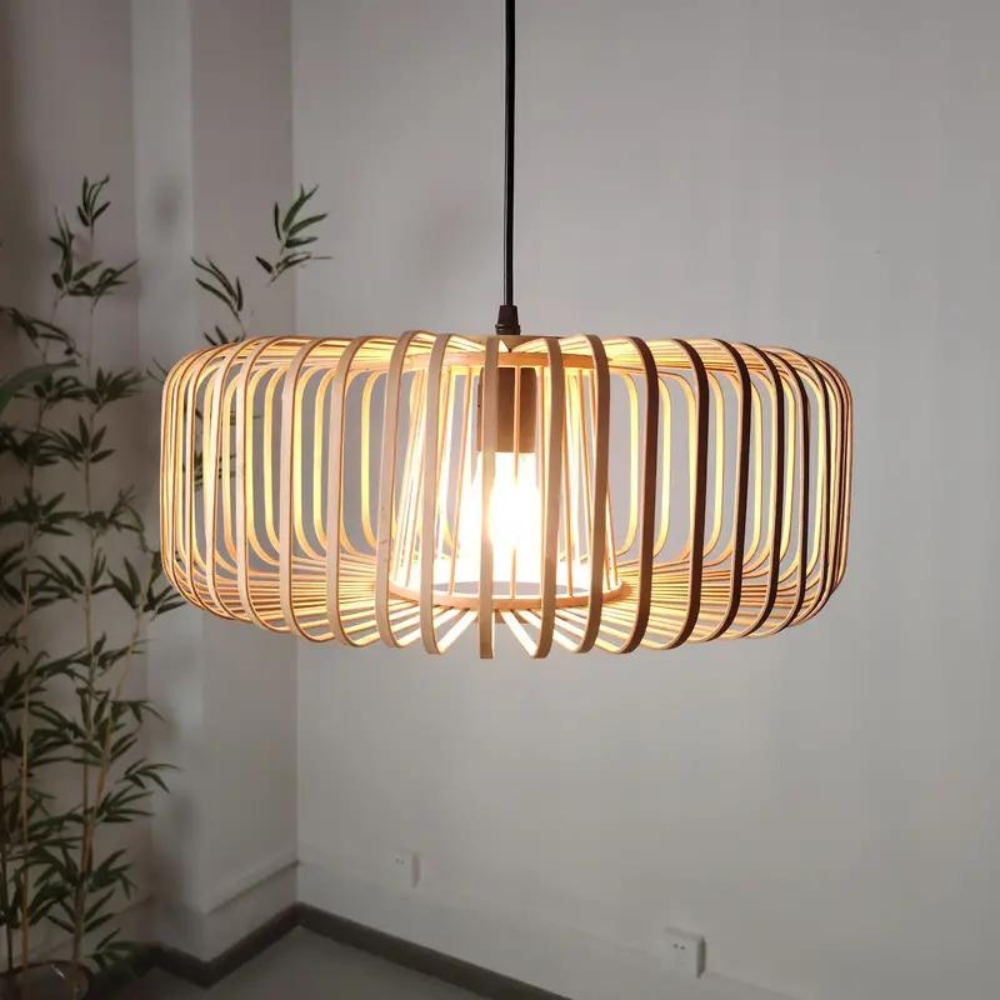 The Solar Illusion Bamboo Pendant Light D898