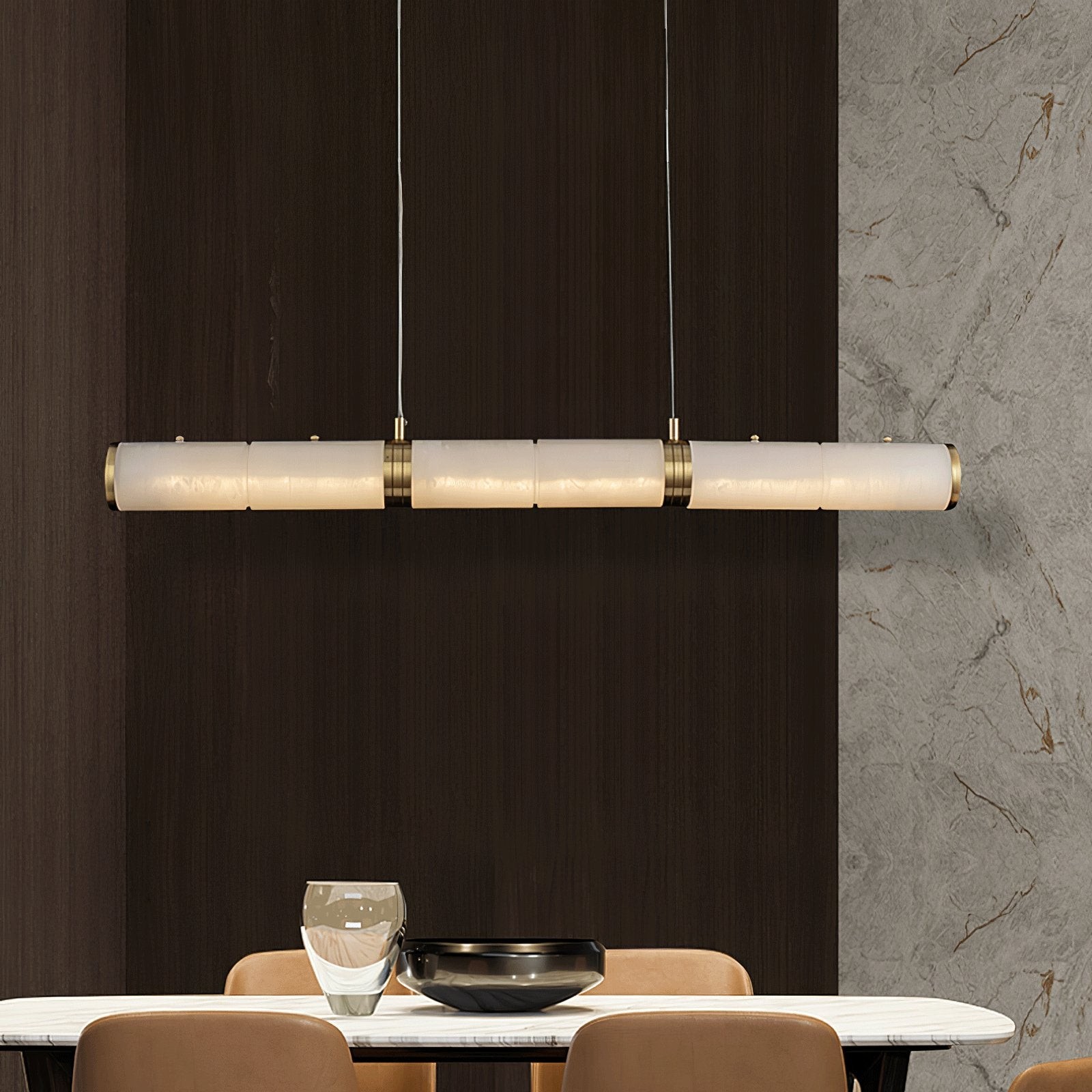 Luxurious Alabaster Beam Pendant Light K224