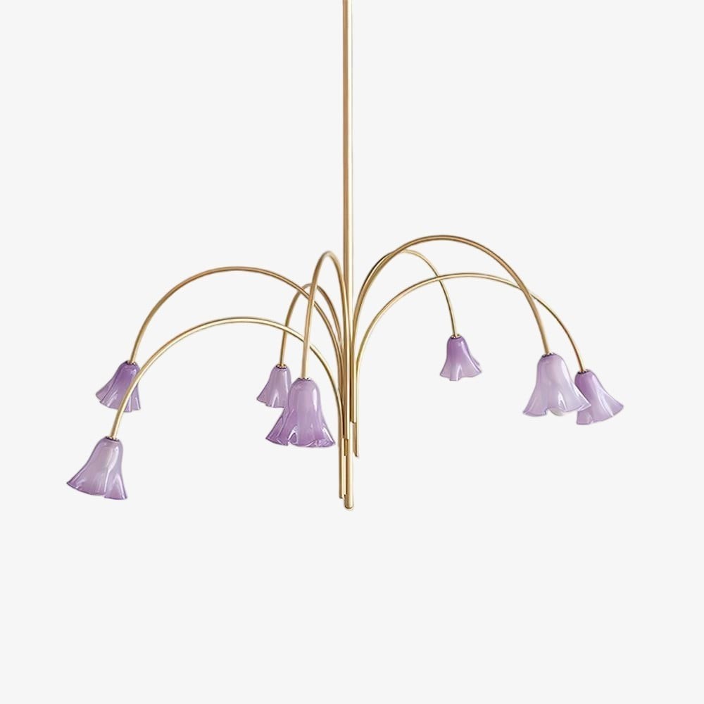 Bellina Artistic Glass Chandelier – Elegant Versatile Vera Lighting K1134