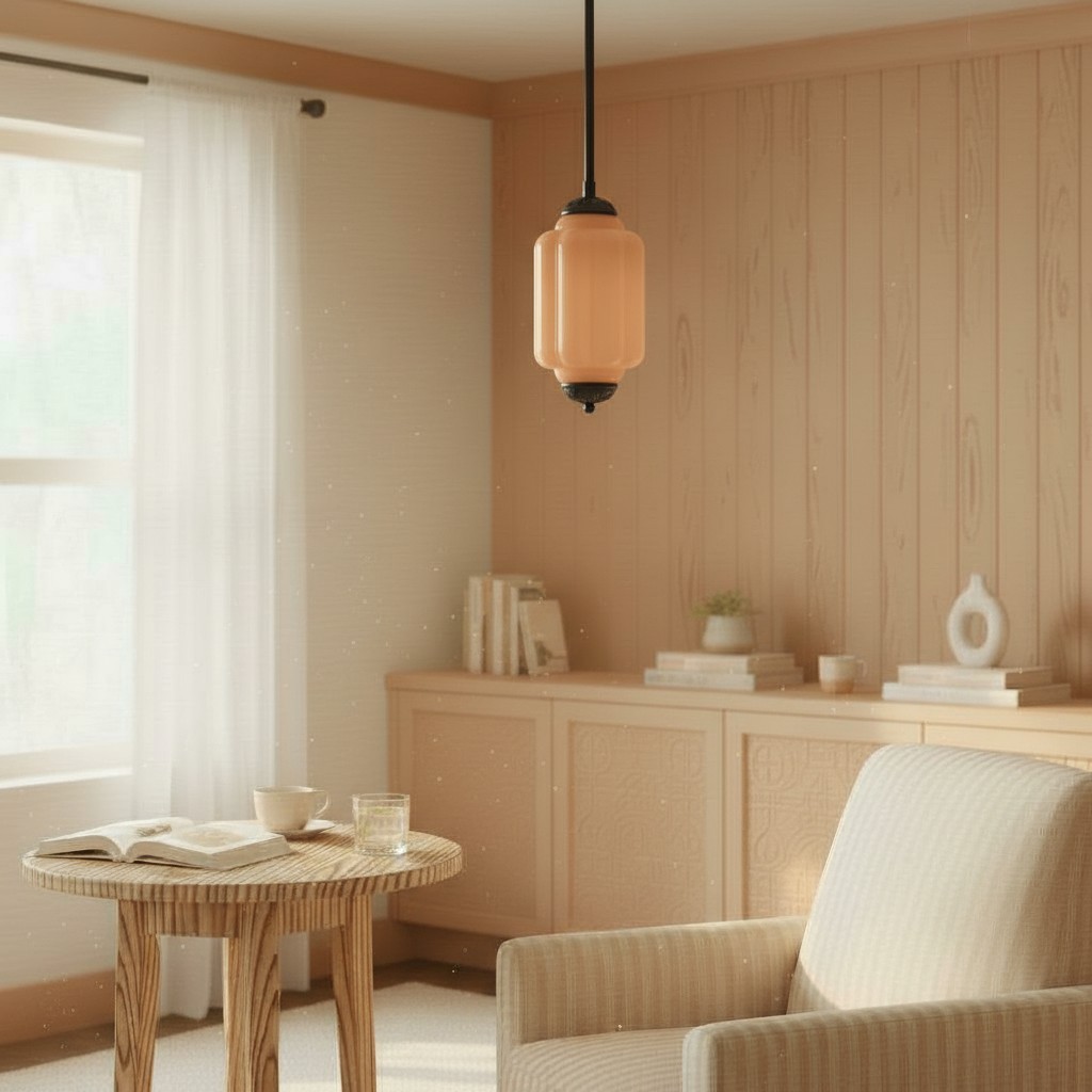 Eloise Simple Glass Irregular Lantern Pendant Lamp K836