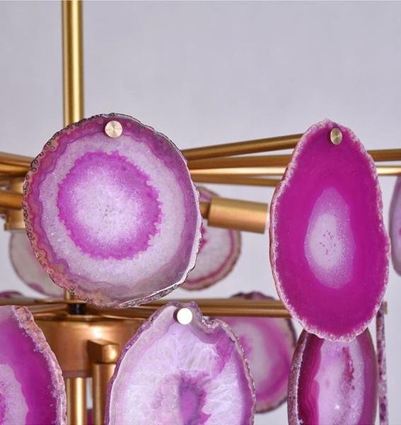 Slice Agate Chandelier/ Tower