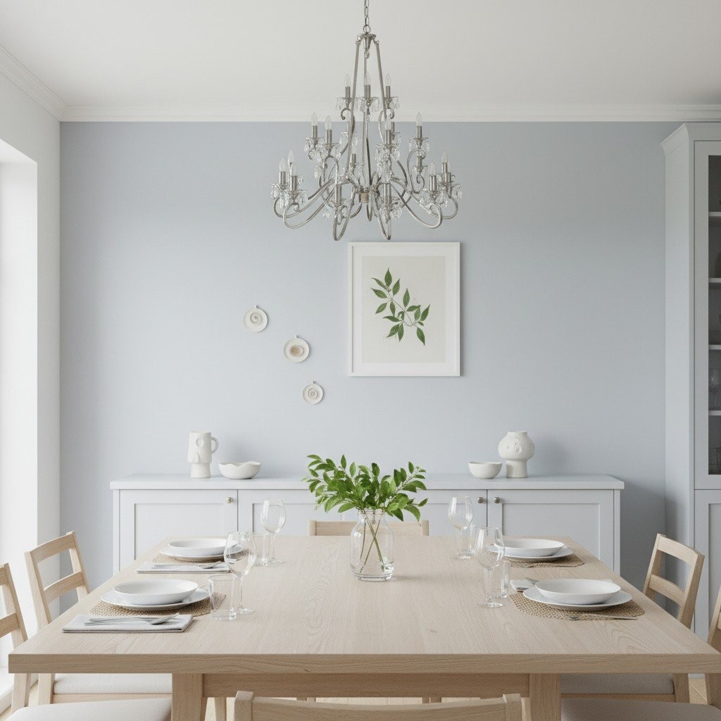 Talonis Crystal Chandelier - Traditional Candle-Style Brass and Nickel for Living Room and Dining Room K1930