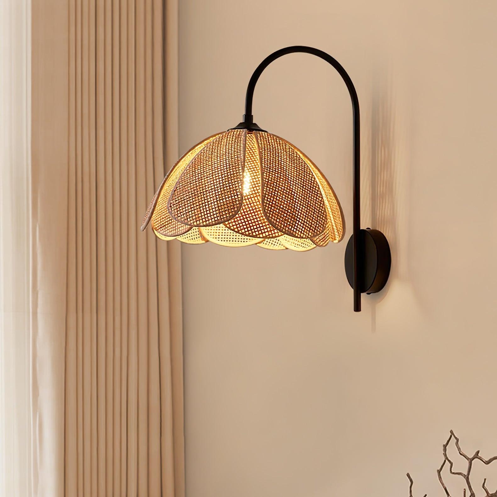 Rattan Petal Wall Lamp K613