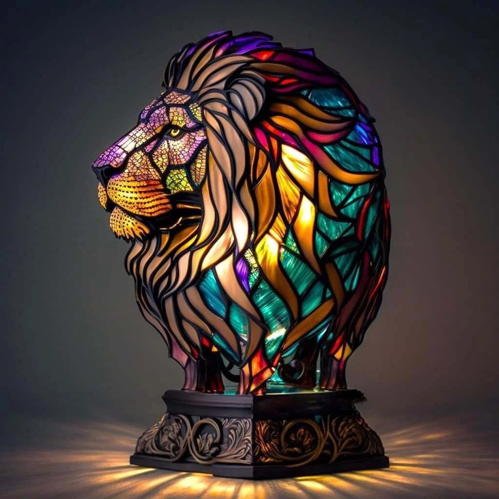 Magical Animal Statue Resin Table Lamp K482