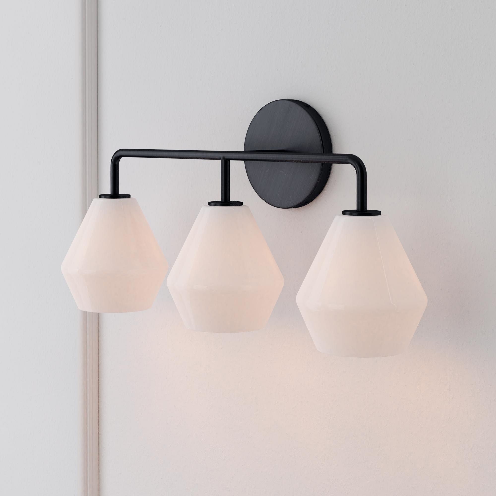 Merin Multi Head Dressing Table Wall Lamp - Metal And Glass Sculptural Lamp K1240