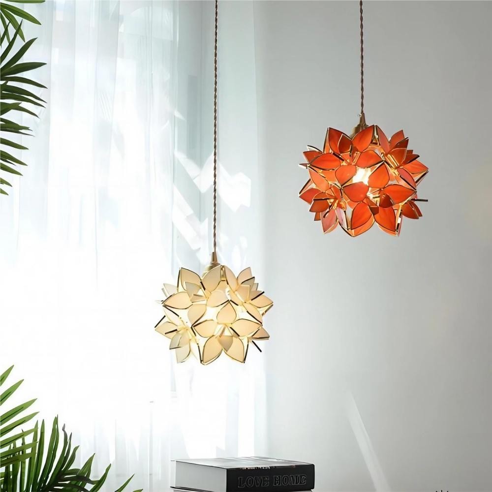 Decorative Hand Blown Flower Glass Pendant Light K29