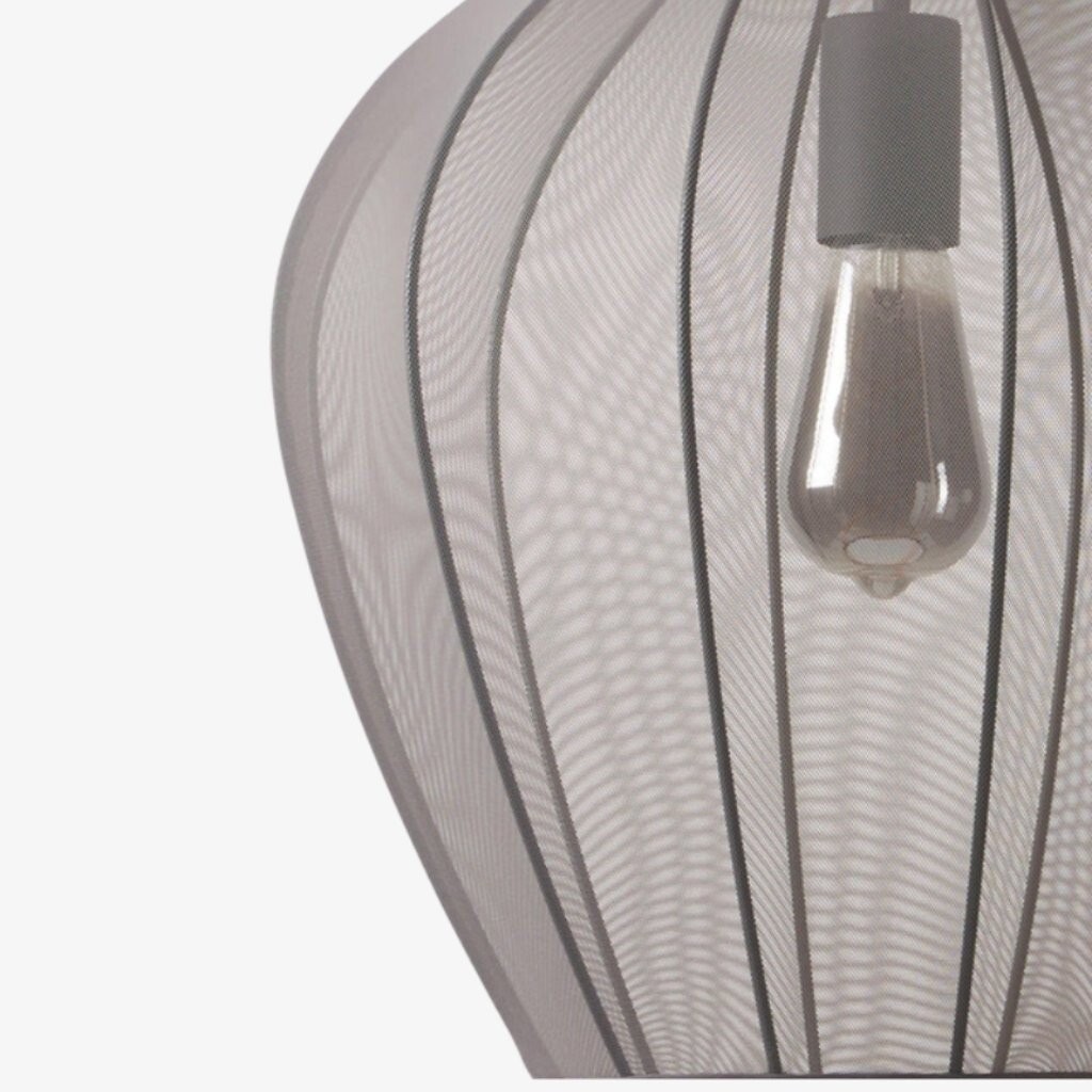 Lumifil Modern Mesh Pendant Light - Hanging Fabric Lghts are Suitable for Dining Rooms or Kitchen Islands K1752
