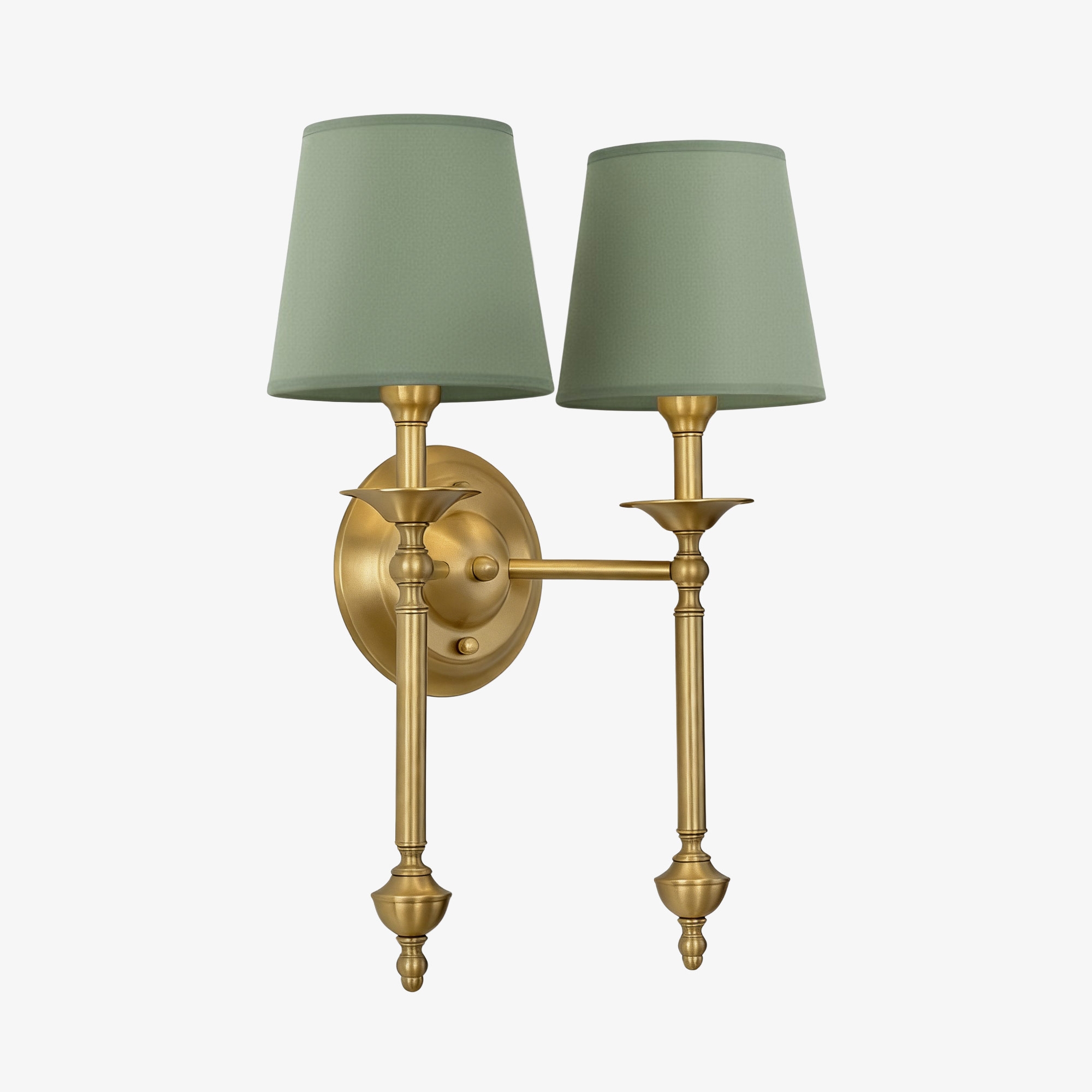 Arcuma Fabric Wall Sconce - Modern Copper Wall Light for Hallway K2353
