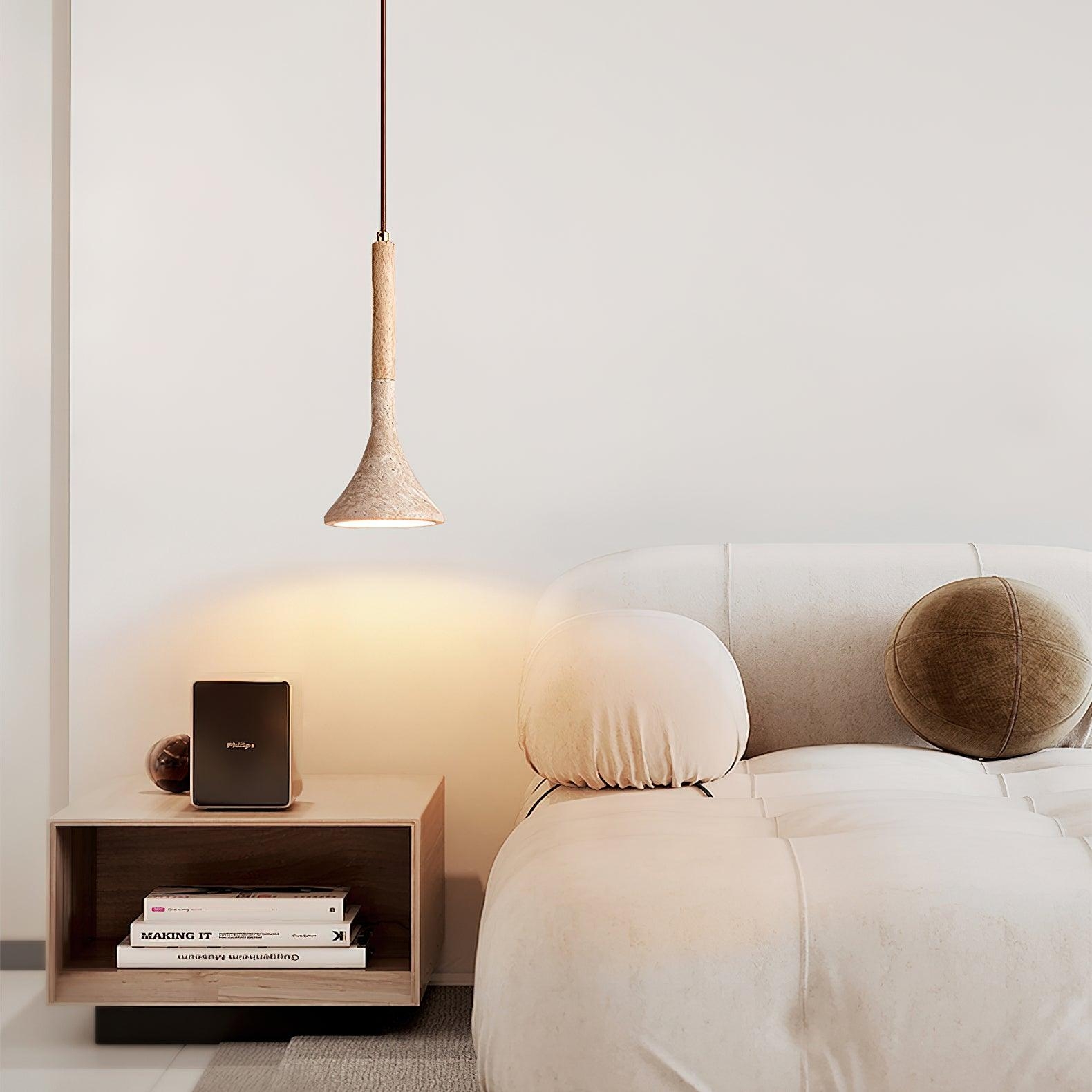 Aplomb Japandi Travertine Pendant Lamp D890