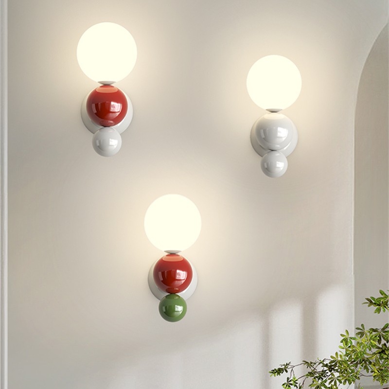 Cream Style Globe Bubble Wall Sconce K130