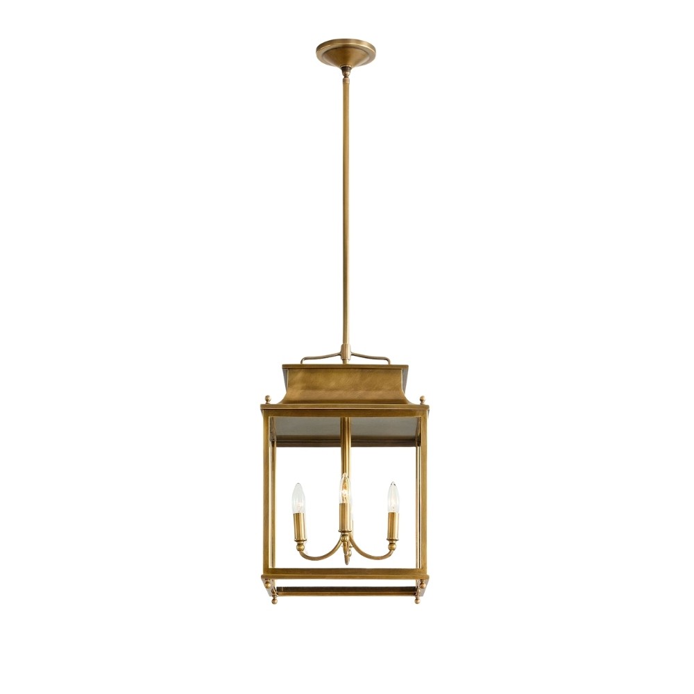 Yolvira Modern Outdoor Lantern Pendant - Metal Hanging Light for Exteriors K1233
