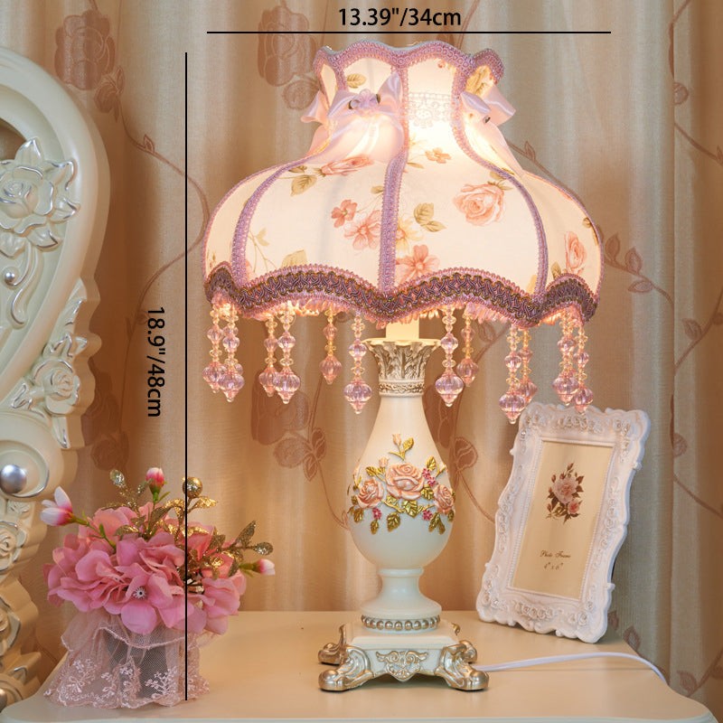 Vase Palace Resin Fabric Table Lamp K722