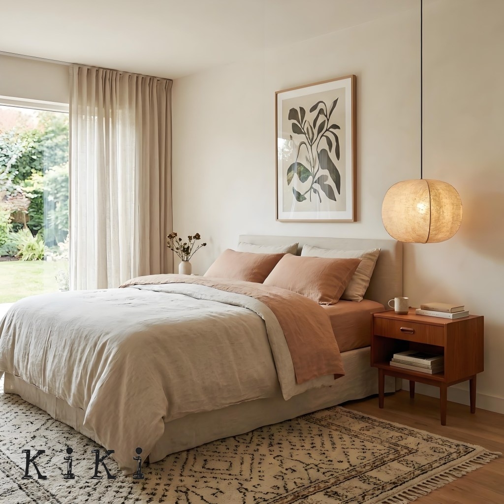 Diora Modern Silk Finish Pendant Lamp - Wabi Sabi Style Lighting for Interiors K1760