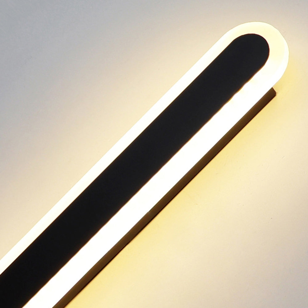 Edge Minimalist Metal Oval IP65 WaterProof Outdoor Wall Light D875