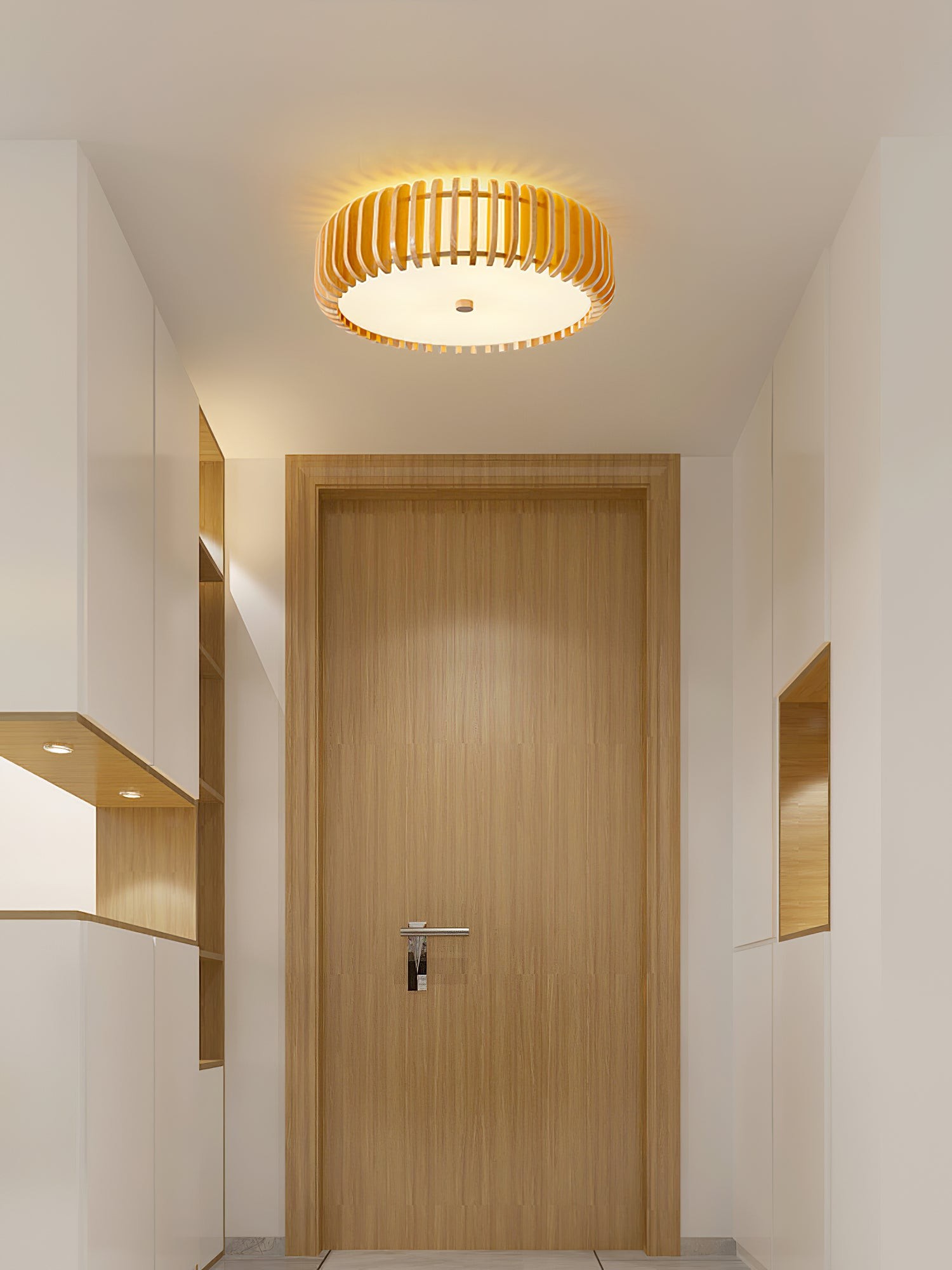 Wooden Drum Ceiling Lamp K1098