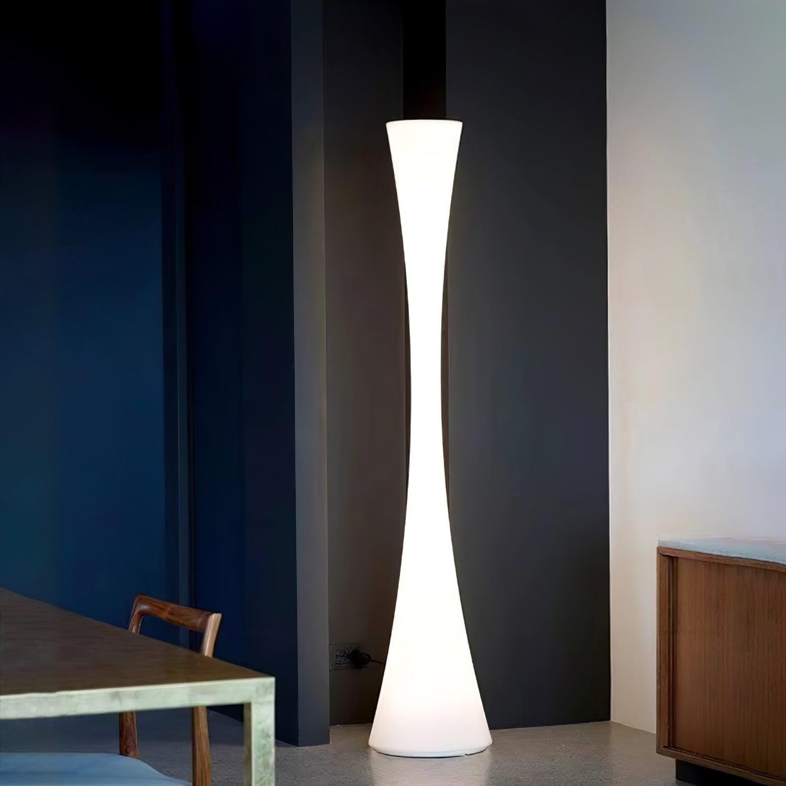 Romantic Simple White Column Floor Lamp K819