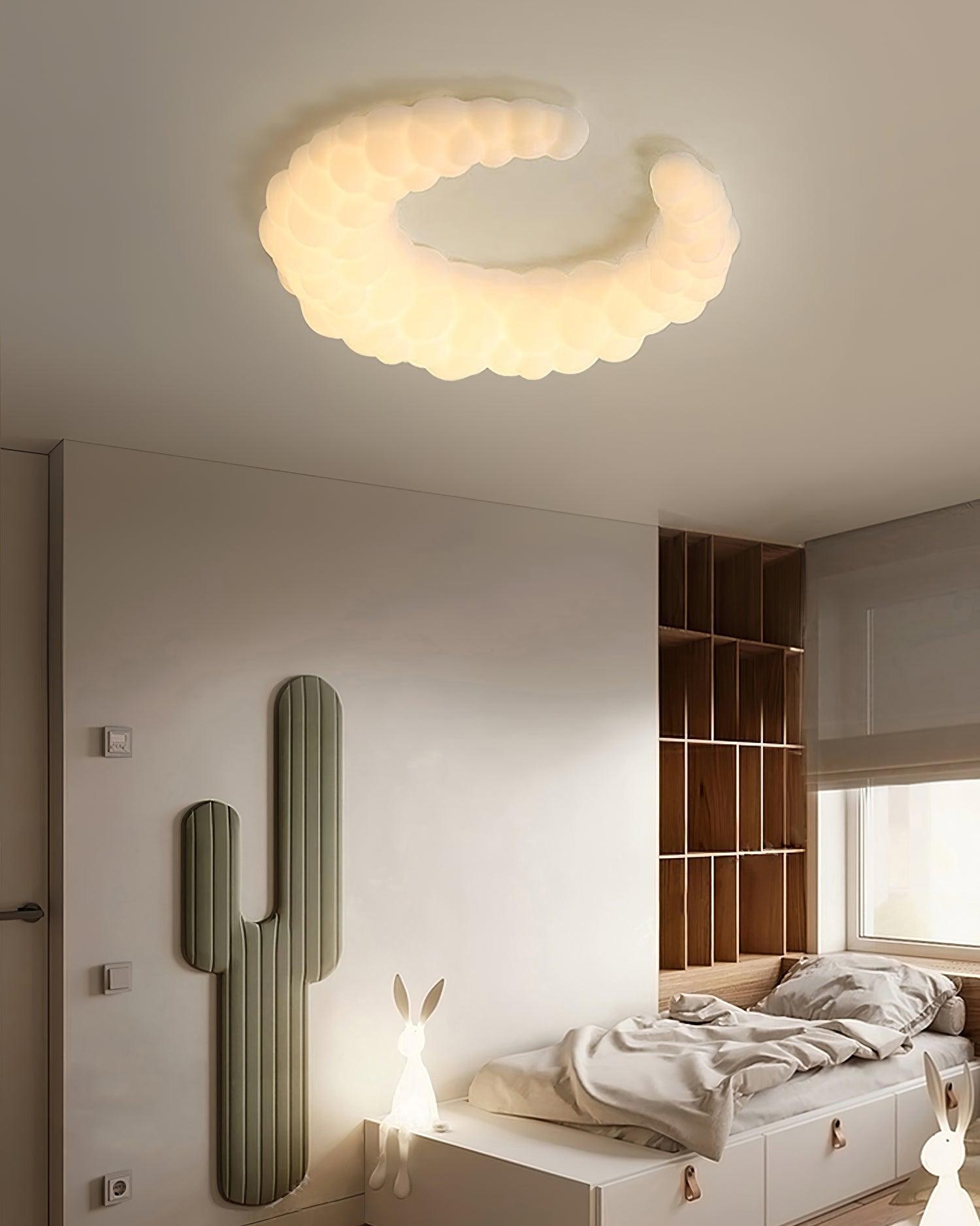 Cream Style Moon Ceiling Lamp K248