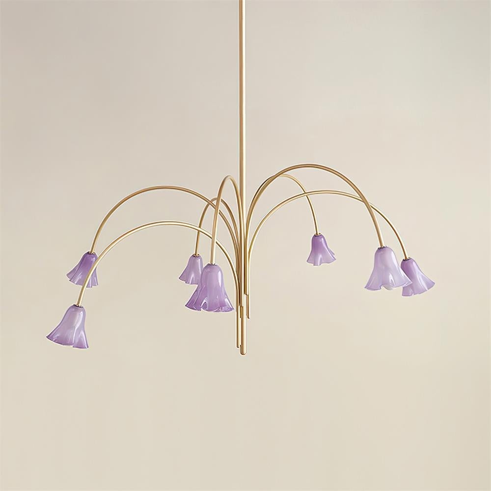 Bellina Artistic Glass Chandelier – Elegant Versatile Vera Lighting K1134