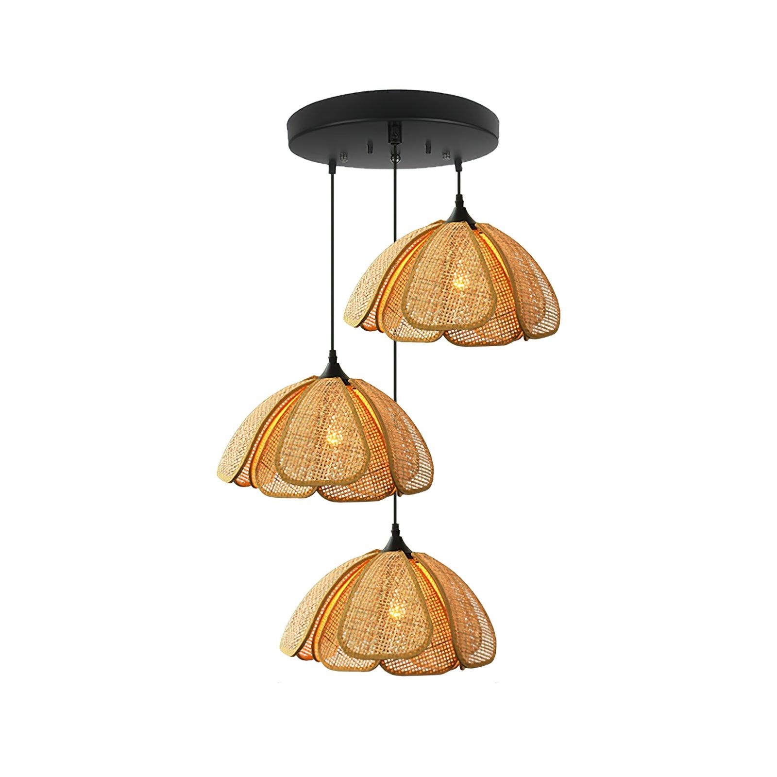 Bloom Rattan Pendant Lamp D358