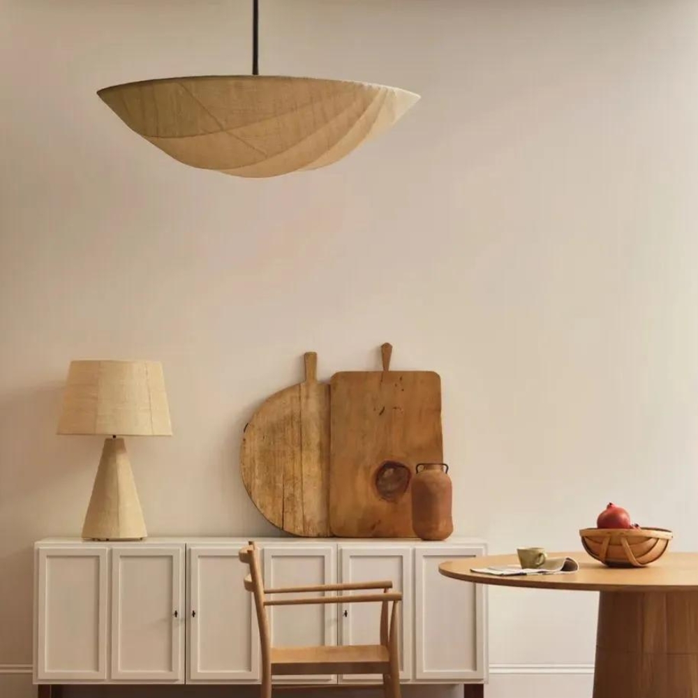 The Wabi-Sabi Canvas Linen Pendant Lamp D783