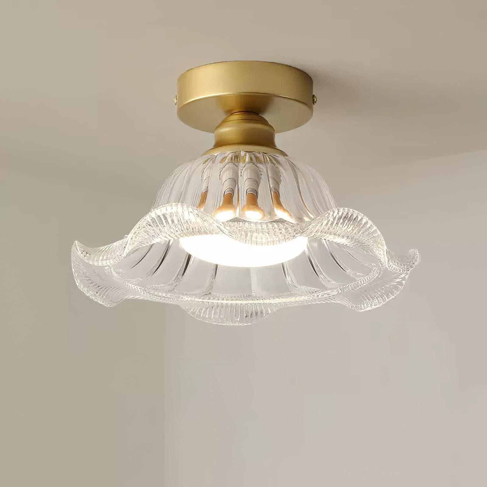 Vintage Glass Flower Ceiling Light K642