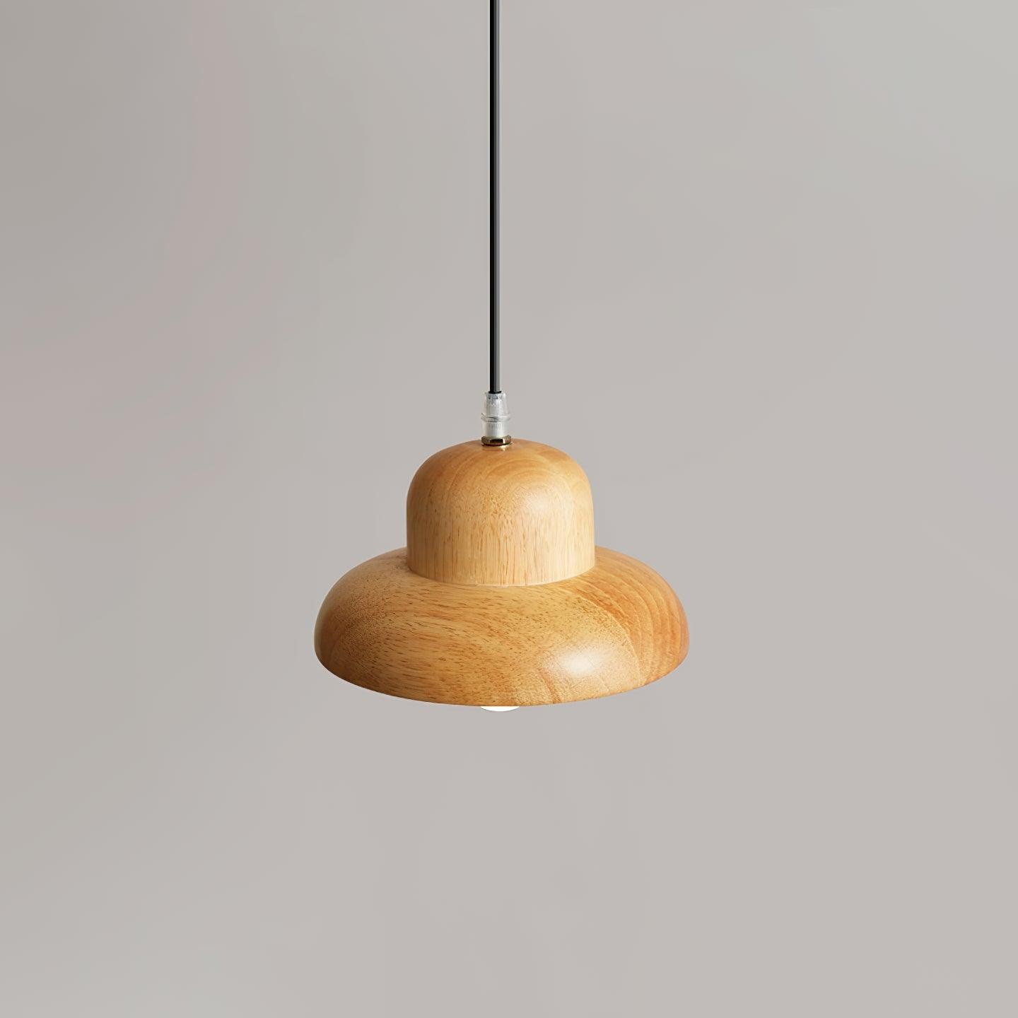 Wood Hat Pendant Lamp K777