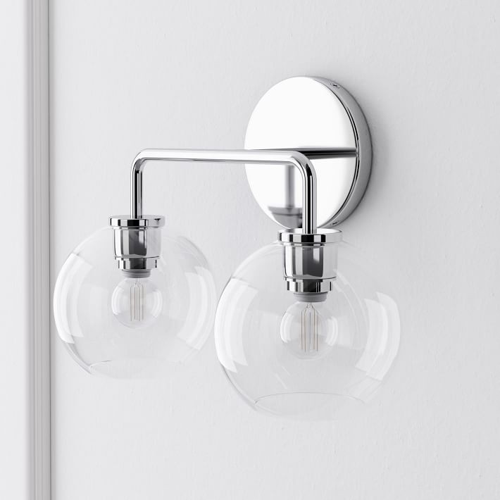 Selvion Artistic Globe Sconce Light - Handcrafted Glass Sculptural Wall Fixture K1158