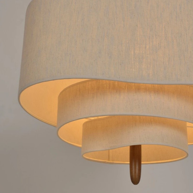 Softlume Nordic Fabric Pendant Light - Modern Classic Lamp for Dining Area and Hallway K477