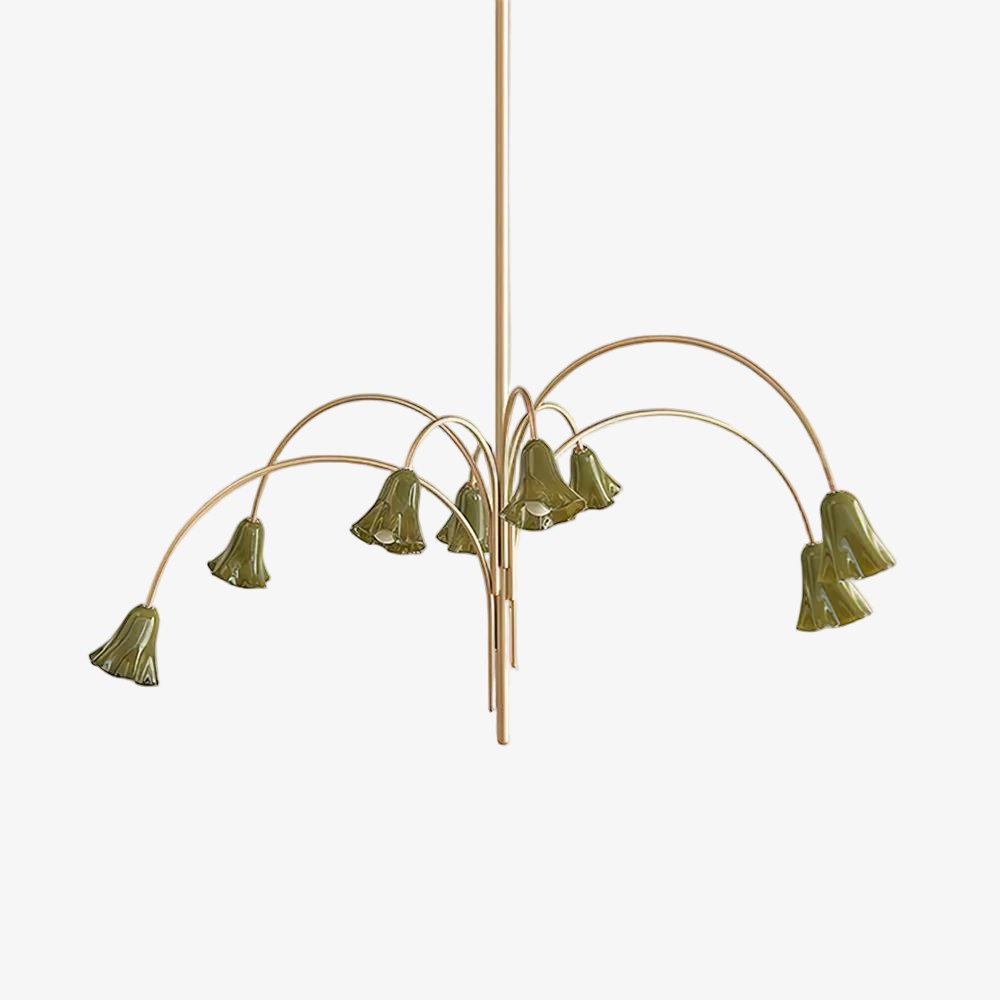 Bellina Artistic Glass Chandelier – Elegant Versatile Vera Lighting K1134