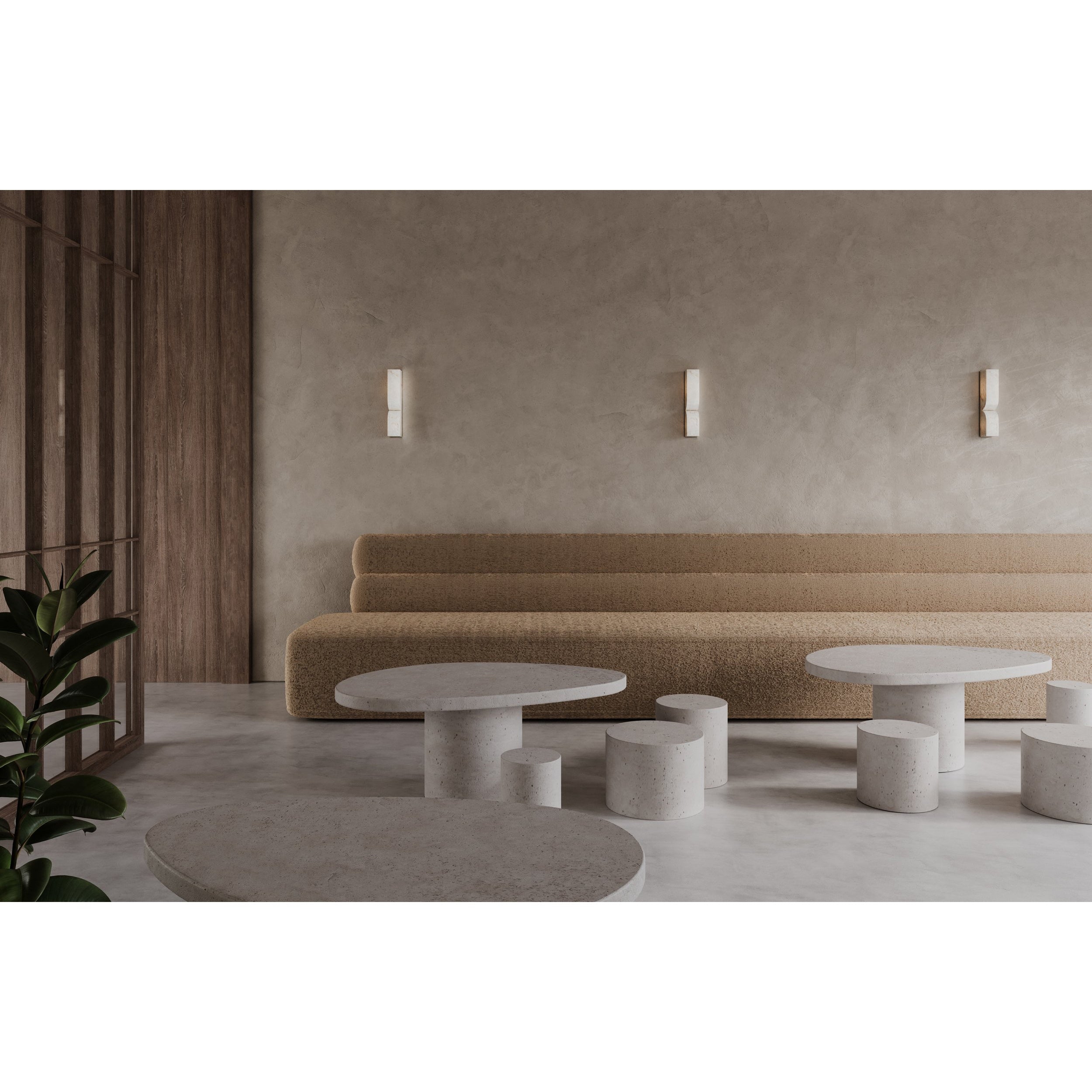 Rectangular Alabaster Wall Lamp D639
