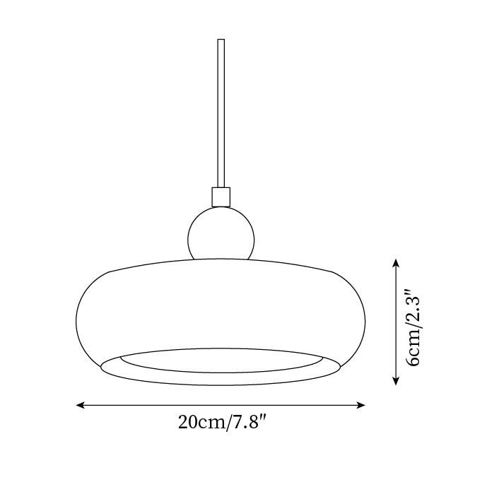 Cherry Shape Glass Pendant Lamp K645