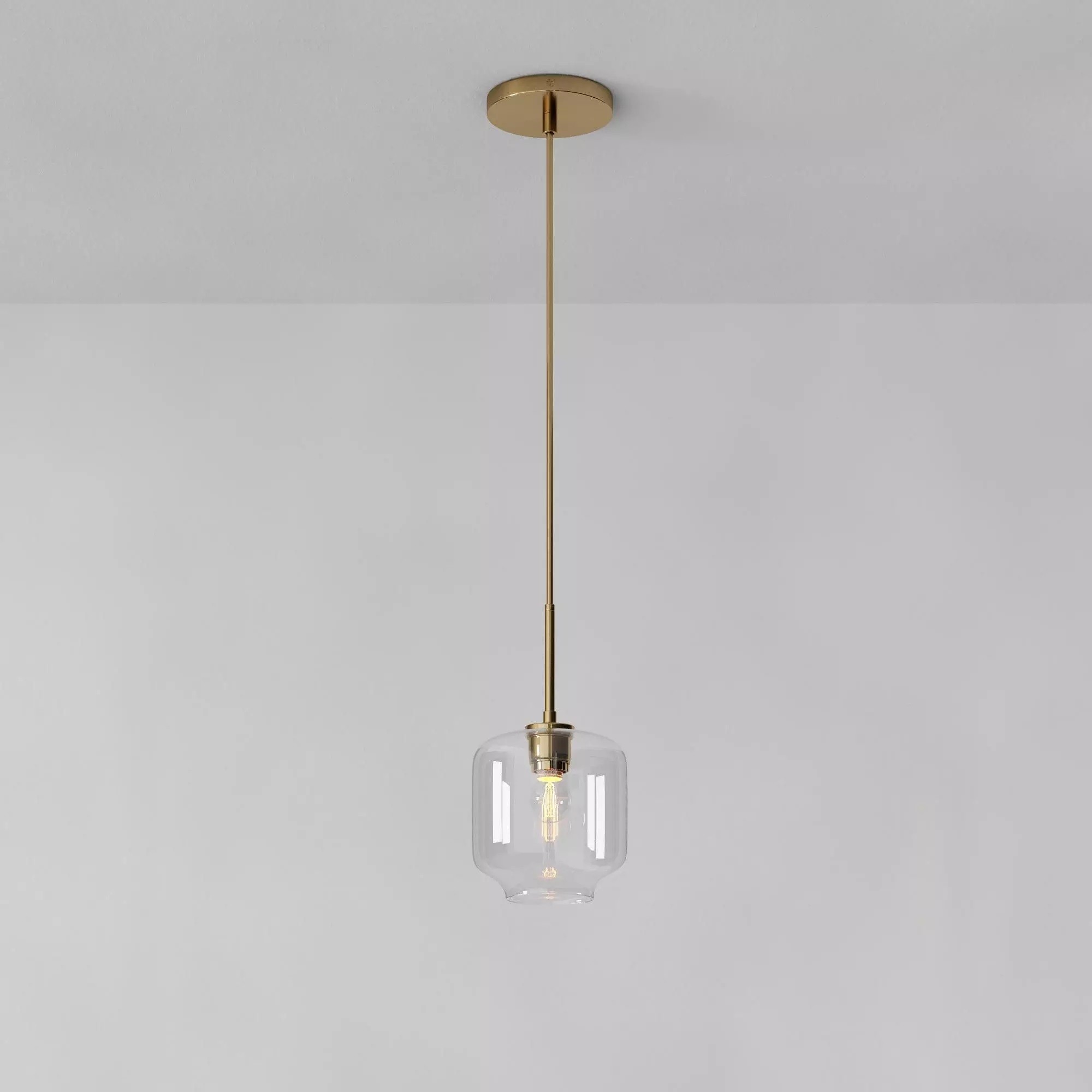 Lumivelle Pebble Pendant Light - Adjustable Glass Shade - Modern Lighting K1403