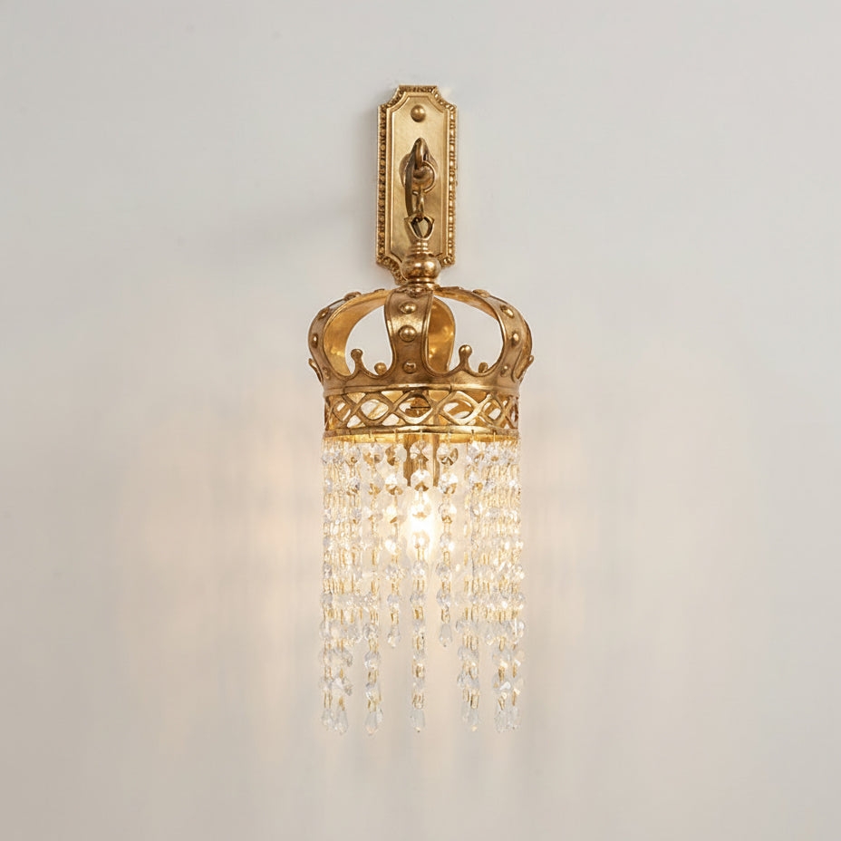 Timon Brass Crown Wall Lamp D745
