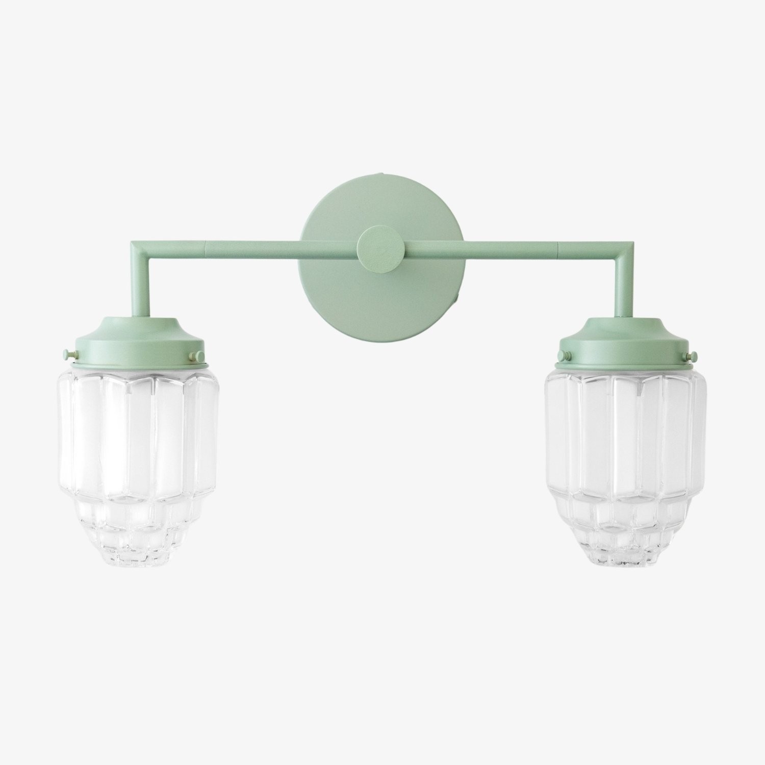 Tierlux Glass Art Deco Vanity Light - Colorful Skyscraper Globe Wall Fixture K1470