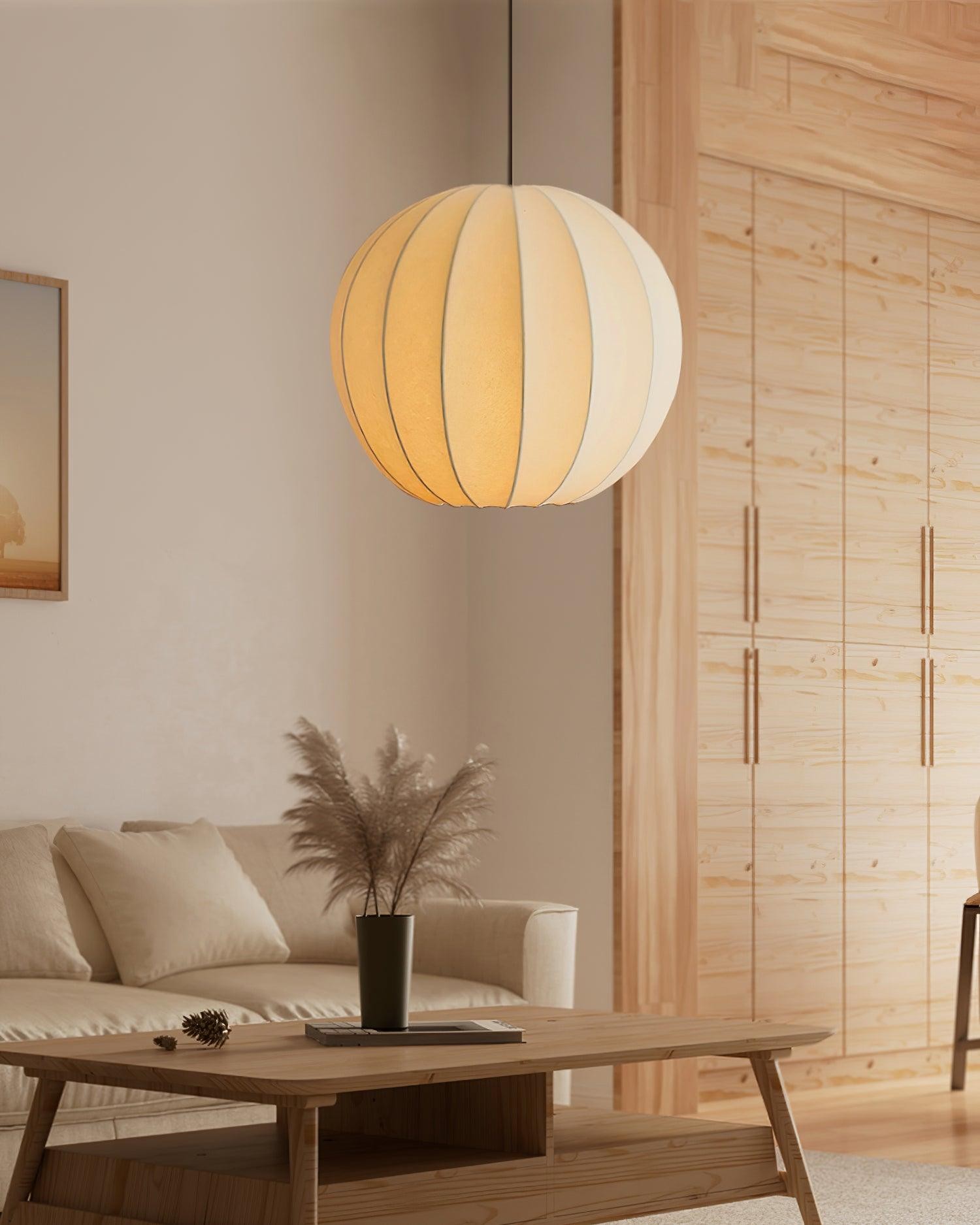 Creative Japanese Minimalist Silk Pendant Lamp For Restaurant K438