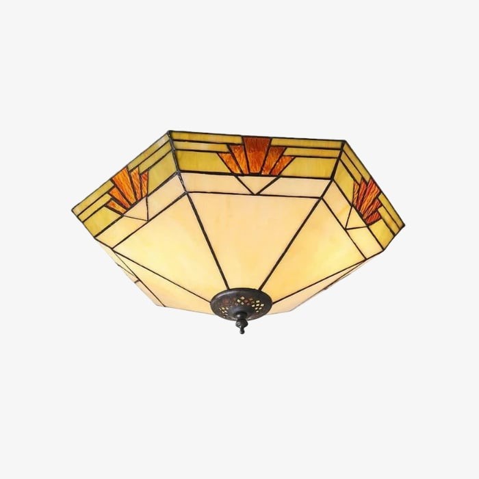TF Nevada Glass Shade Ceiling Light - Semi-Flush for Entryways and Dining Rooms K1785