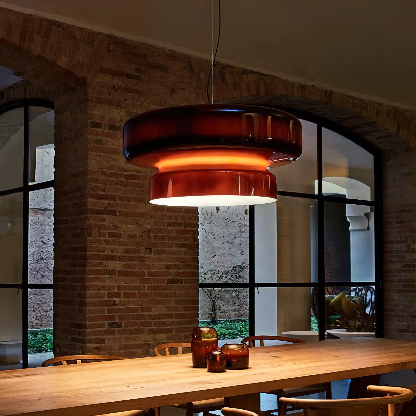 Bohemian Style Minimalist Glass Pendant Lamp K266
